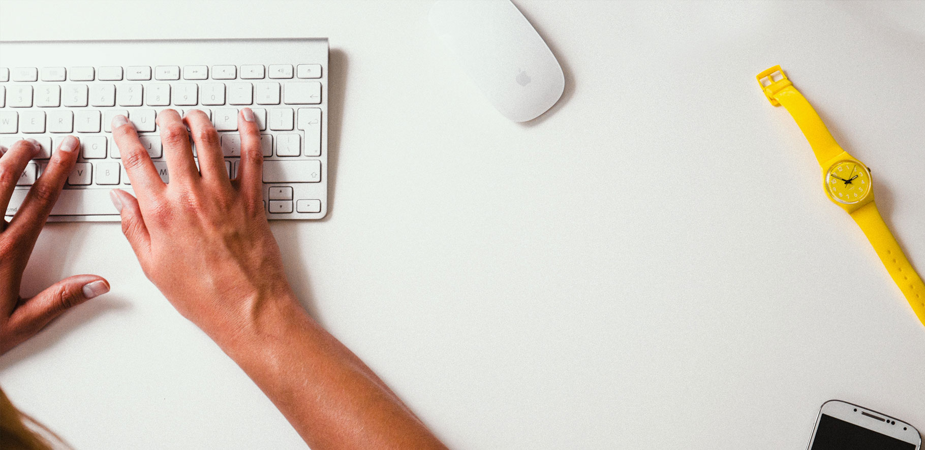 person typing on a keyboard