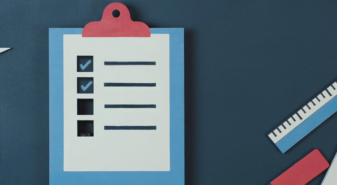 Illustration of a checklist attached to a clipboard